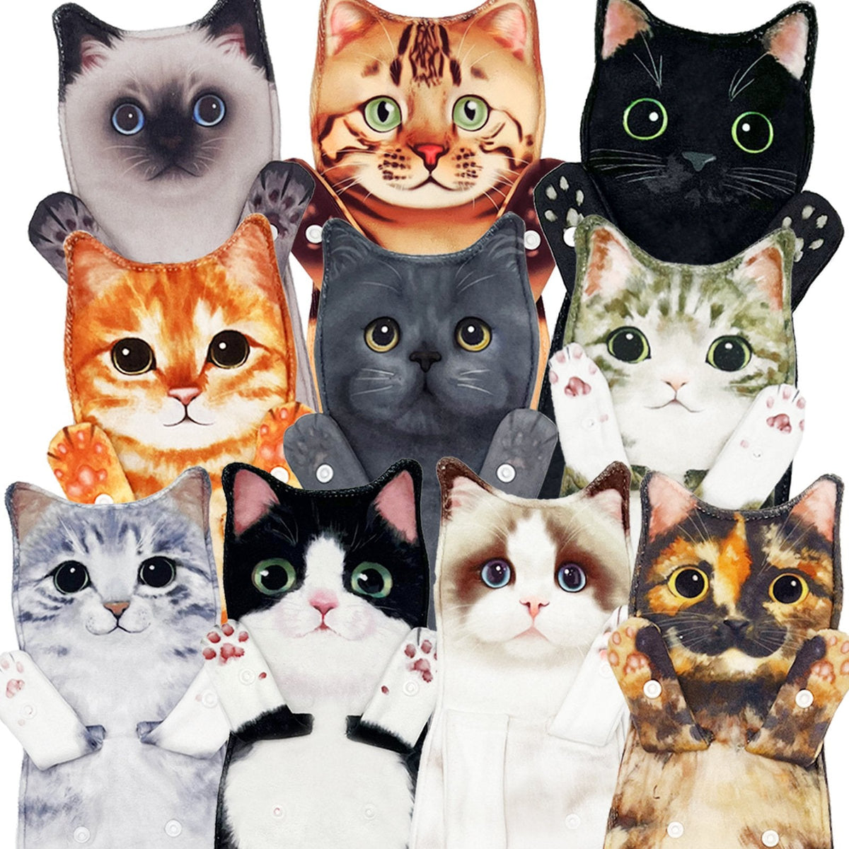 PurrSoft – Cute Cat Microfiber Hand Towel – image 3