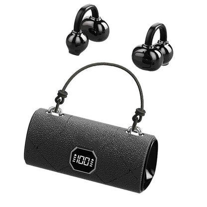 AuraClip – Fashion Clip-On Headphones Secure Fit – headphones / black