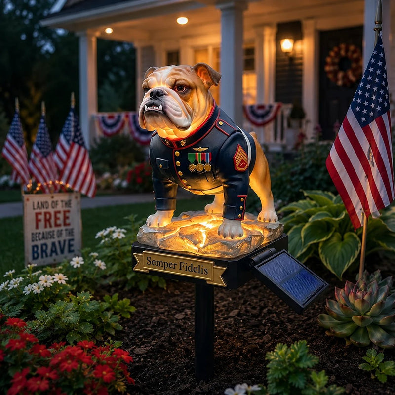 DevilDog – Semper Fidelis Solar Garden Light – image 3