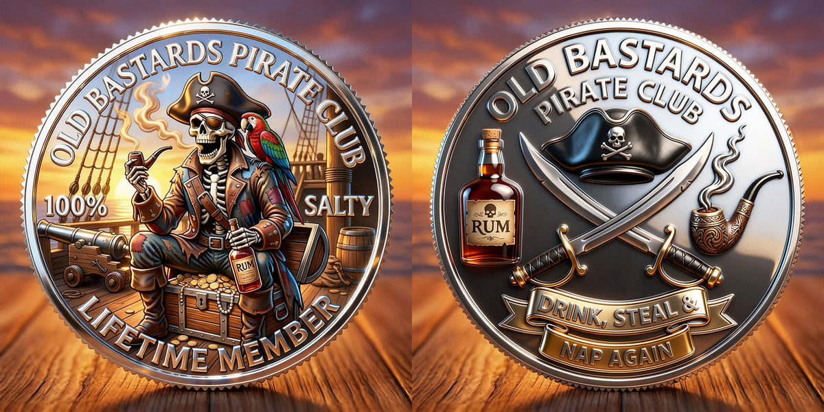 RumRaider – Double-Sided Pirate Challenge Coin – image 4