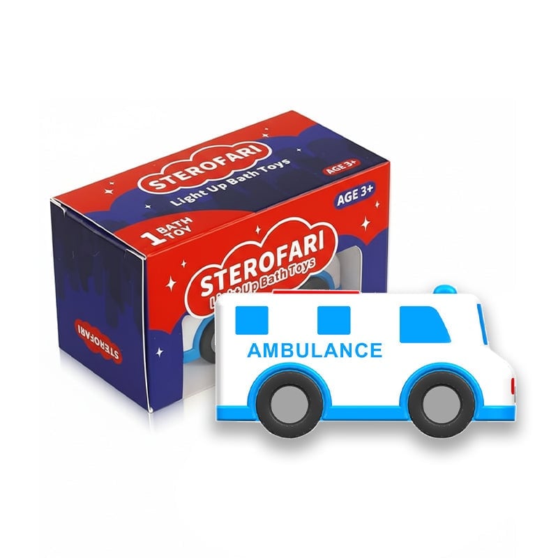 AquaGlow – Light Up Bath Toys for Kids – Ambulance