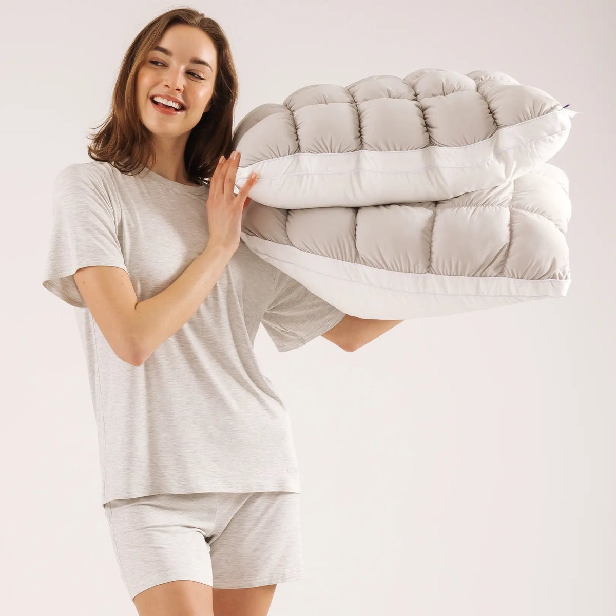 Mellow Puff - Cloud Comfort Pillow – Grey / Regular