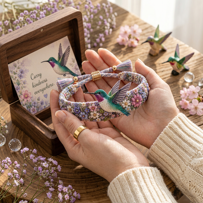 MeadowCharm – Artisan Embroidered Bracelet Collection – Hummingbird / Buy 1