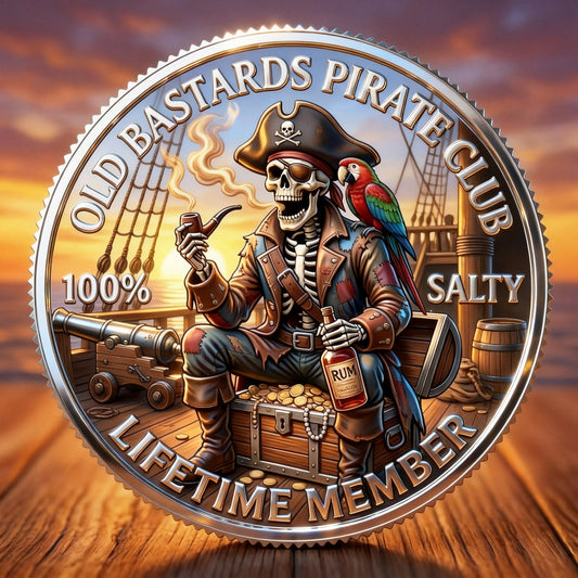 RumRaider – Double-Sided Pirate Challenge Coin – Buy 1