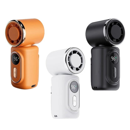 AirNova – Portable 3-in-1 Personal Cooling Fan – black+white+orange(Save $10)