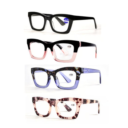 OprahStyle – 4-Pair Anti-Blue Light Glasses Set – 4 Pack*mix1 / 1.0x-(45-50 years old)