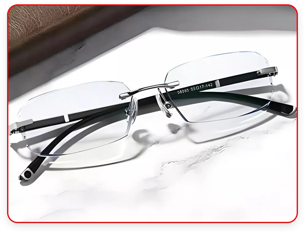 FocusFlex – Anti-Blue Light Smart Readers – White Glass / Eyeglasses / '+1.00 / 40-45 YEAR OF AGE