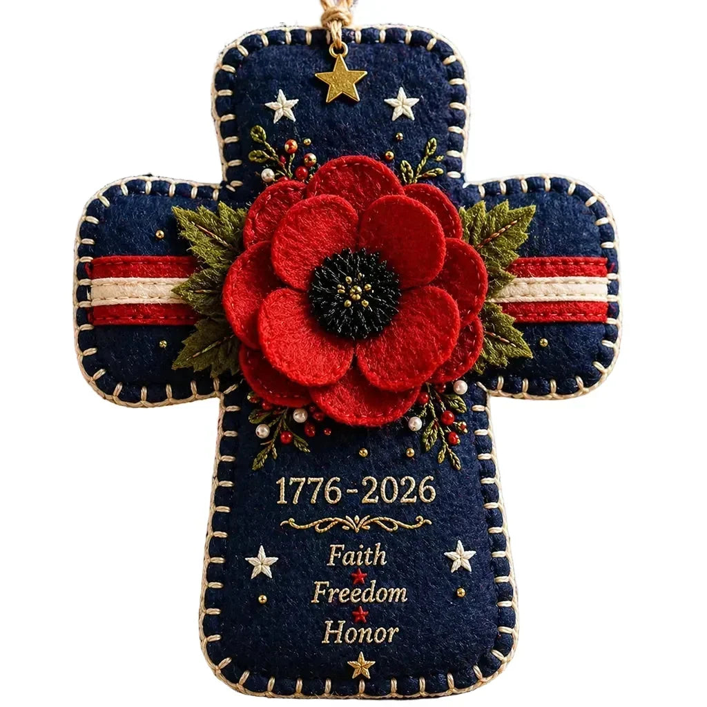 PoppyCraft – DIY Patriotic Cross Ornament Kit – image 5