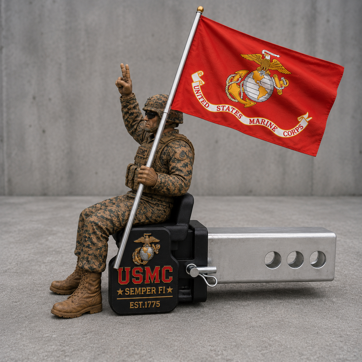 PatriotPulse – USMC Brotherhood Hitch Guard – image 5