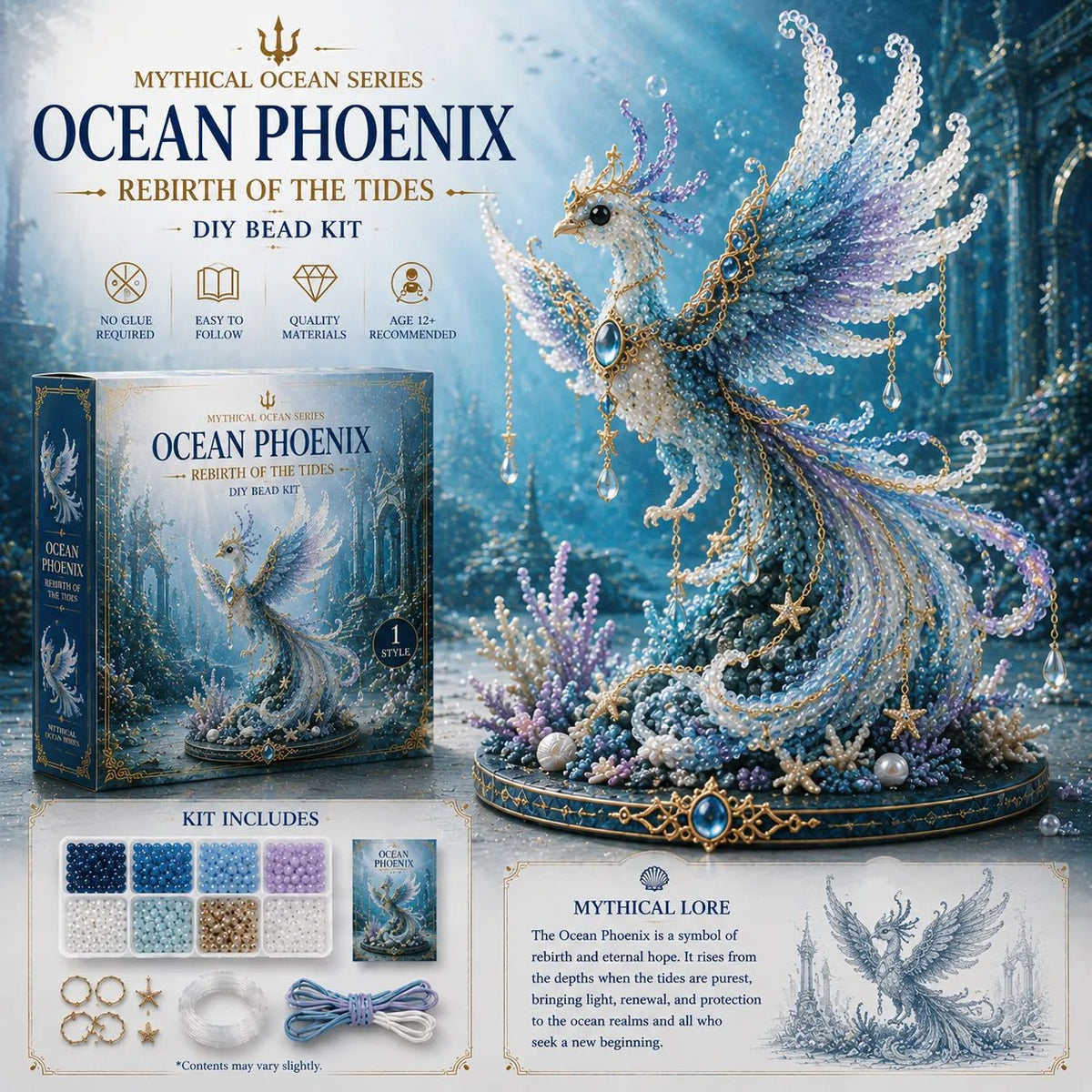 SeaSpark – Mythical Ocean Craft Bead Set – Ocean Phoenix