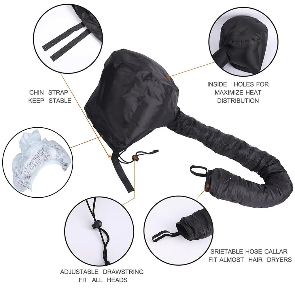 Portable Curl - Hair Bonnet Dryer Cap – image 6