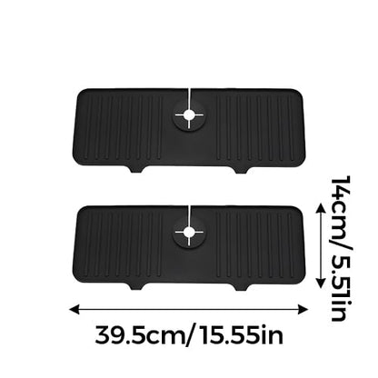 AquaGuard – Protective Kitchen Sink Faucet Mat – Black*2