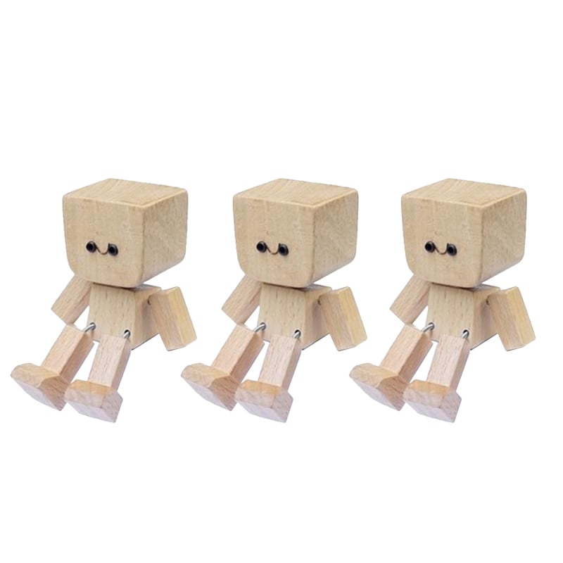 Nod & Wiggle – Lively Wooden Companion – 3 sets (with 36 expression accessories)