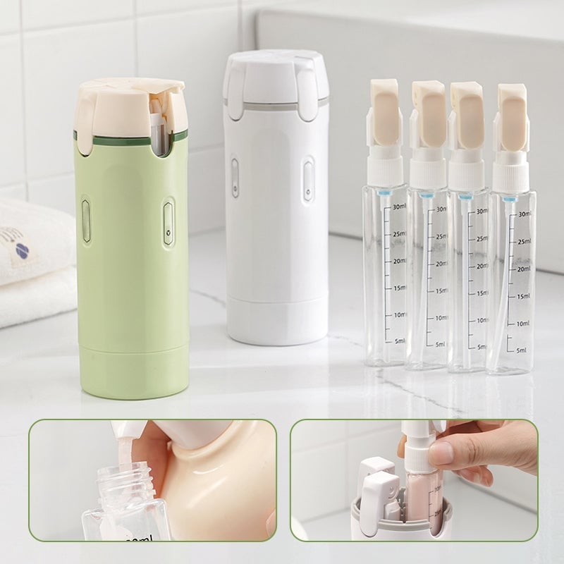 SwiftPour – Leakproof 4-in-1 Travel Dispenser – Green + WhIte