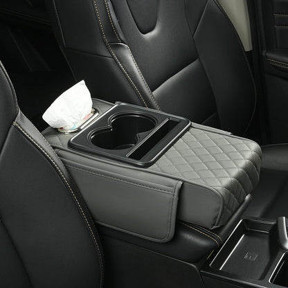 DriveEase – Multifunctional Car Armrest Cushion – Gray