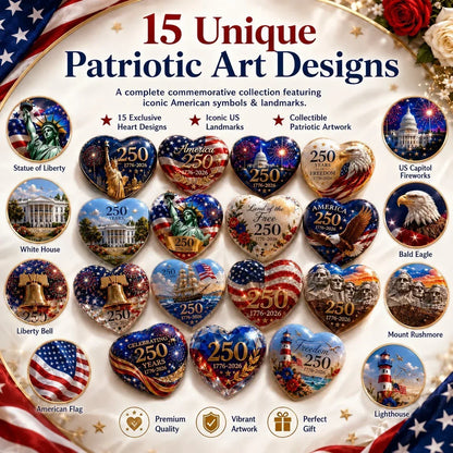 PatriotHearts – America 250th Anniversary Heart Ornament Collection – image 3