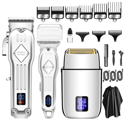 StyleForge – All-in-One Grooming Clipper Set – Silver 3-piece set Free shipping