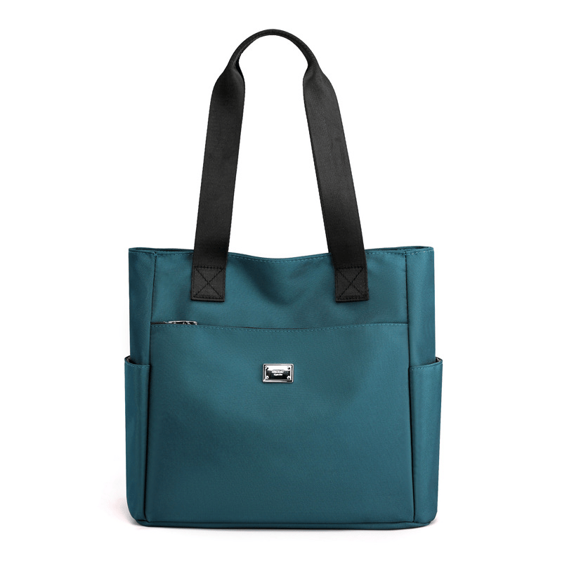 UrbanTote – Large Capacity Multi Pocket Shoulder Bag – Blue