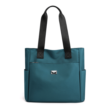UrbanTote – Large Capacity Multi Pocket Shoulder Bag – Blue