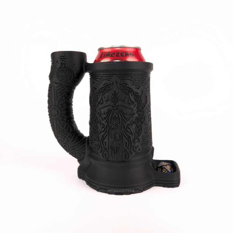MageMug – Wizard Dice Tower Insulated Cup – Black