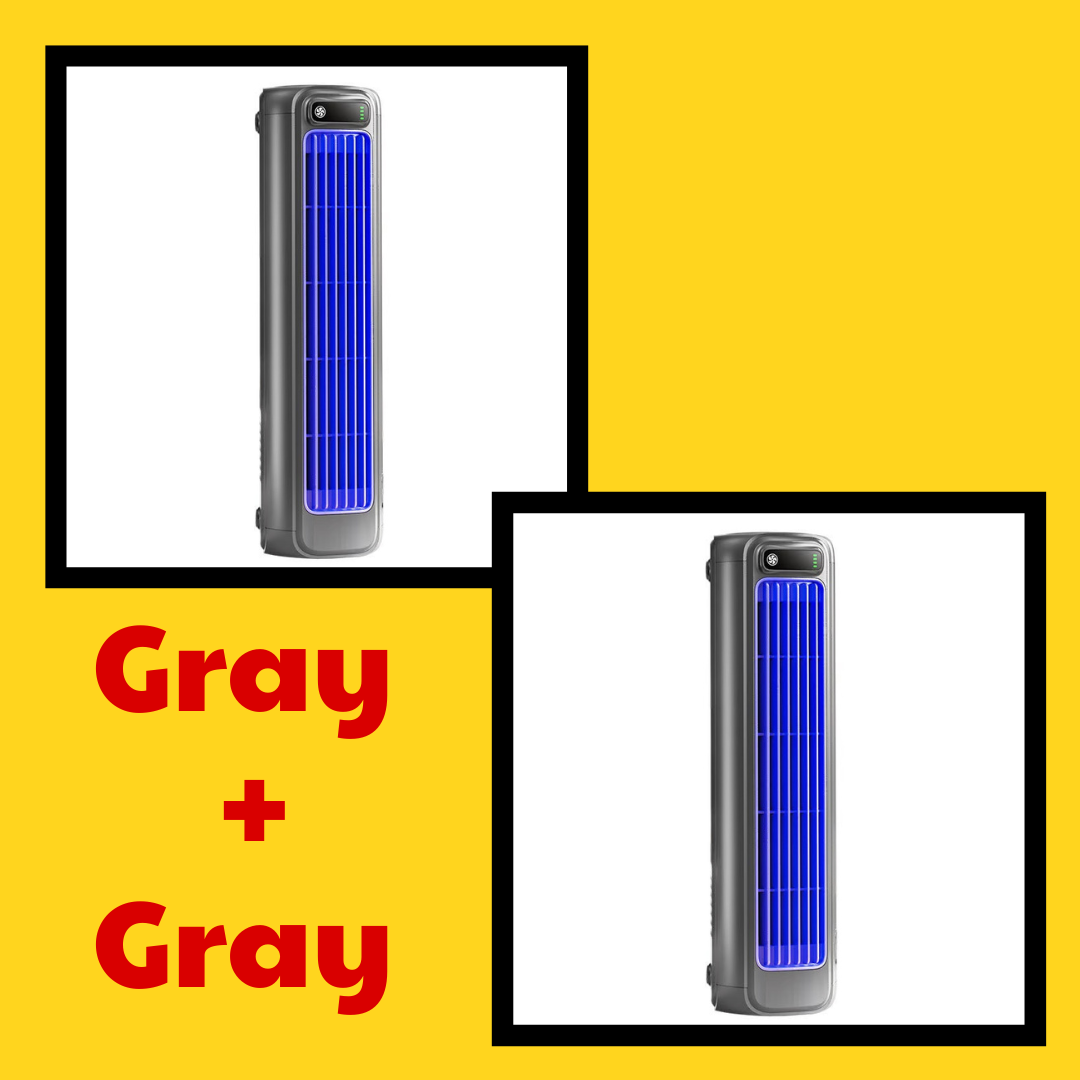 ChillMate – Portable Air Cooler – Set 2 (Gray+Gray) / Rechargeable Version