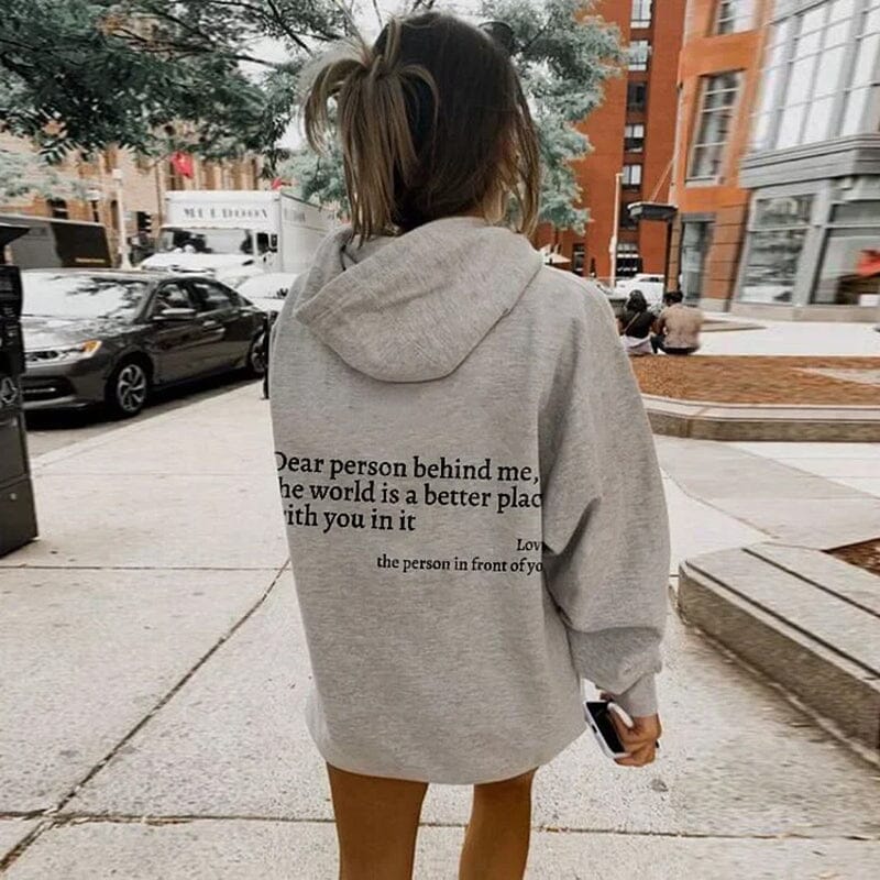 WarmWords Sweatshirt – Kindness You Can Wear – Gray / S