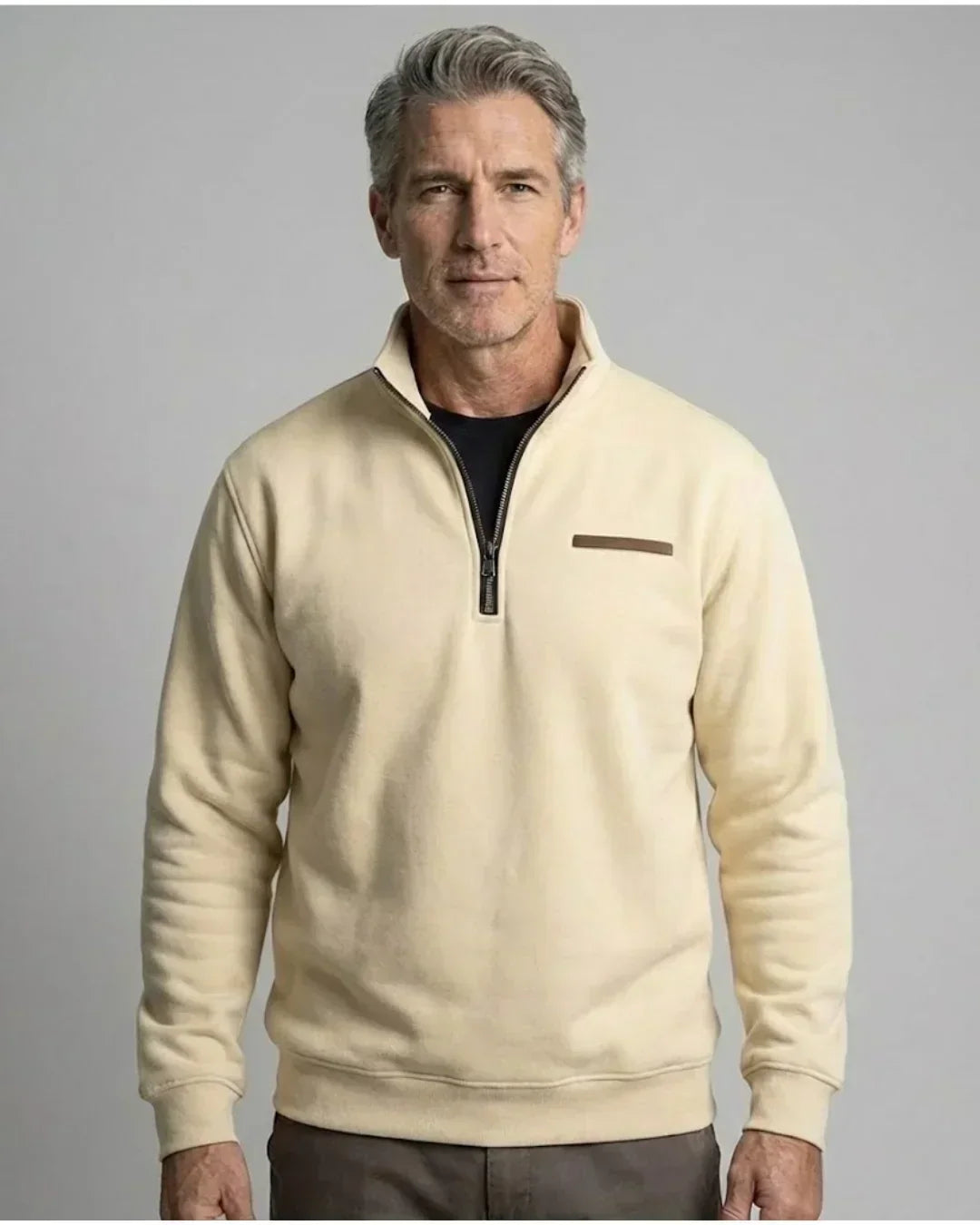 Laluna™ - Casual Fleece Sweater – Beige / S