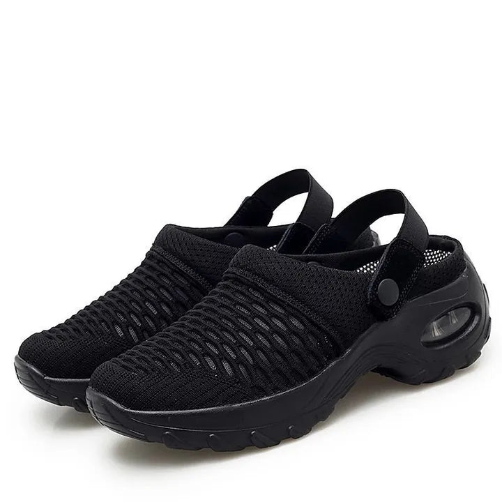 VistaWalk – Pressure-Reducing Orthopedic Clogs – Black / 5.5