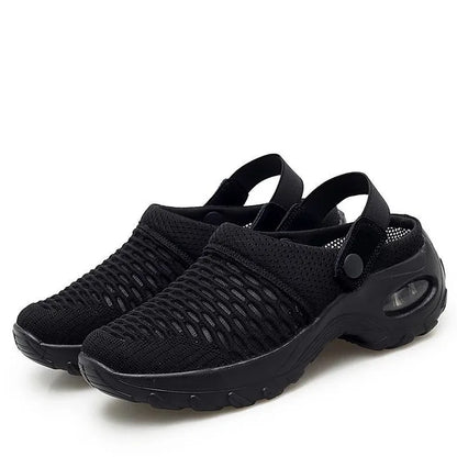 VistaWalk – Pressure-Reducing Orthopedic Clogs – Black / 5.5
