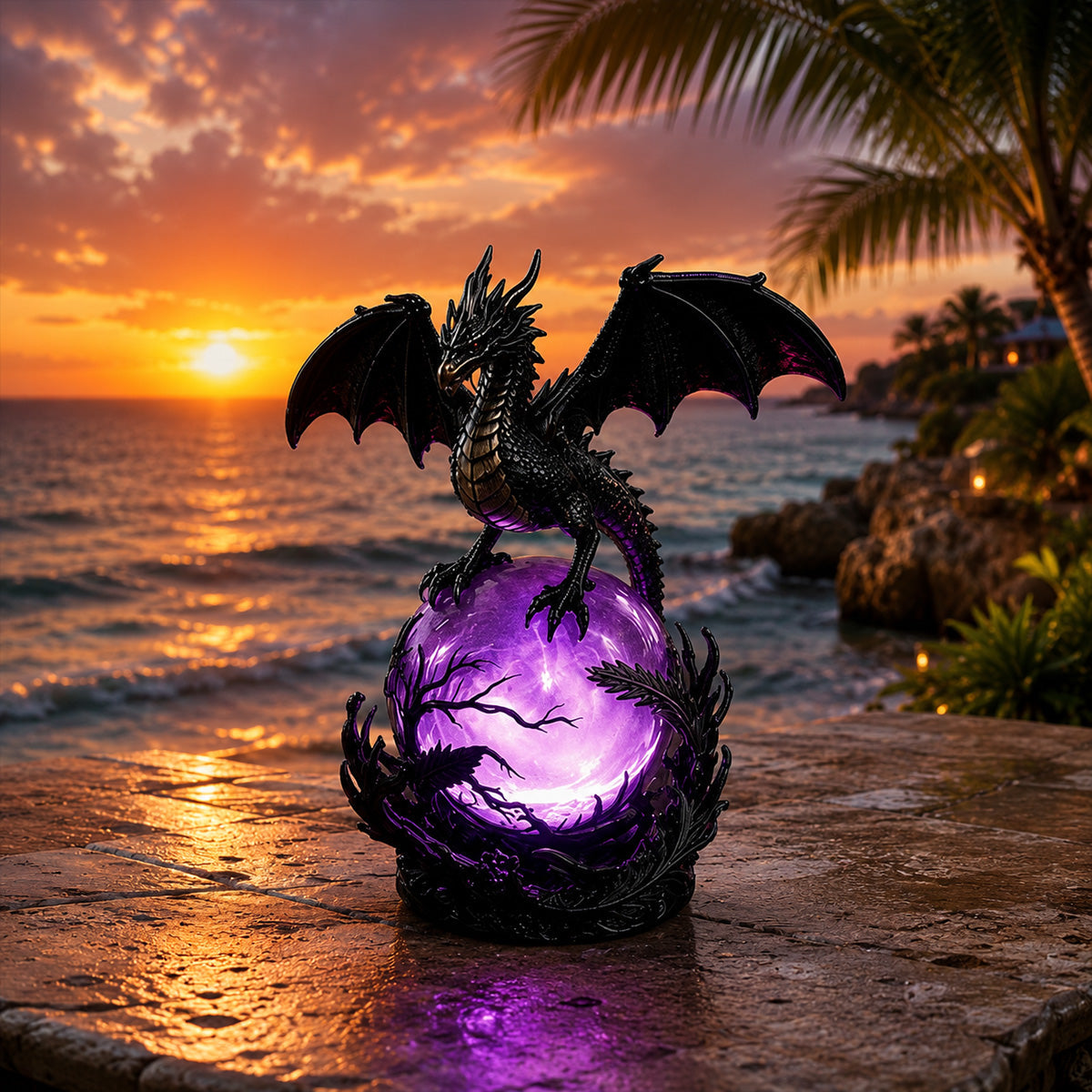 DragonGlow – Mystic Crystal Orb Lamp – image 8
