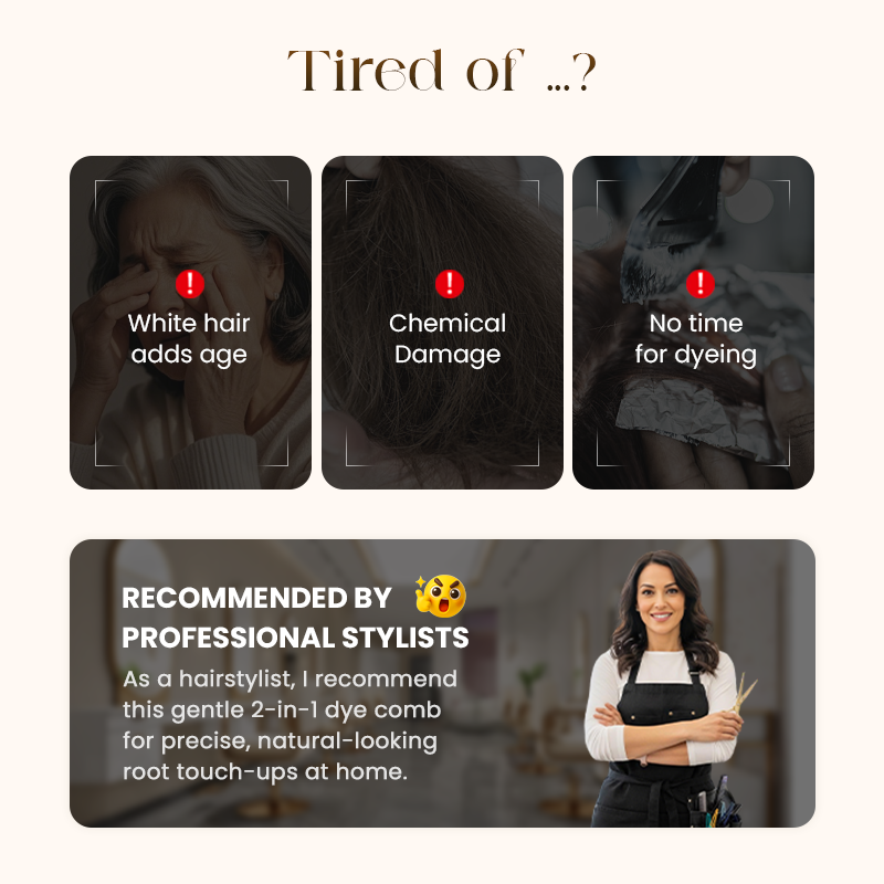 ShadeMatch – Dual Comb Hair Color Tool Natural Finish – image 2