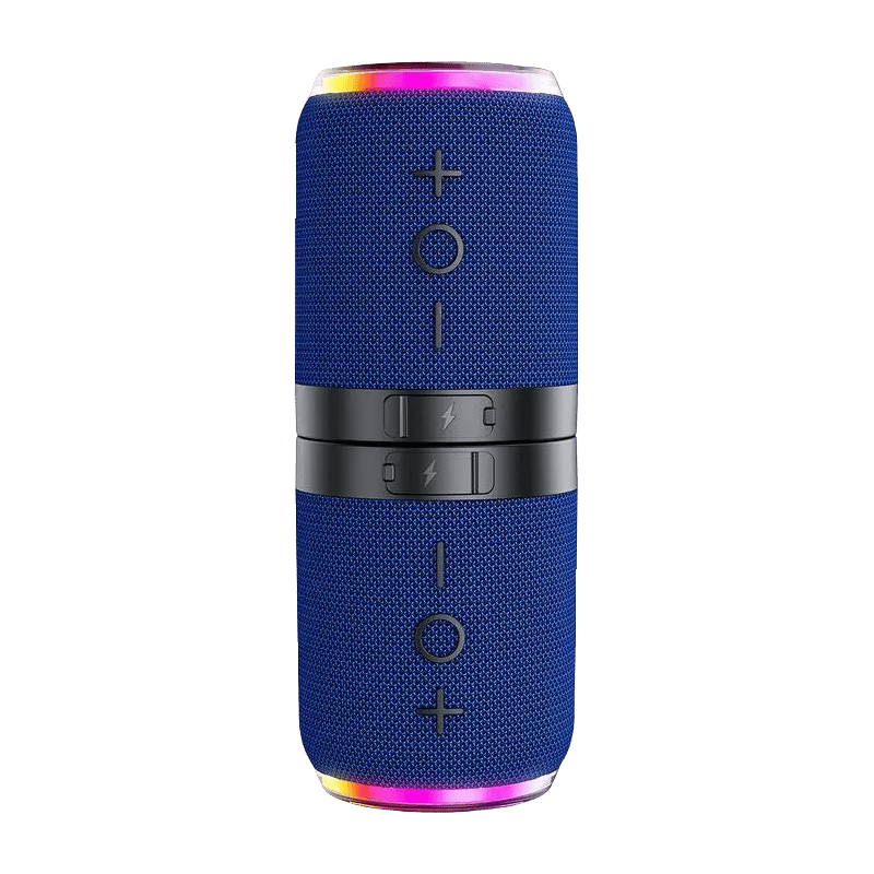 TwinBeat – Portable Dual-Unit Bluetooth Speaker – Blue
