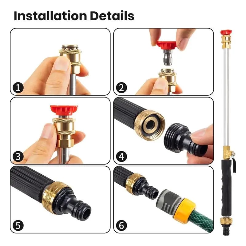Jet Nozzle Power Washer for Garden Hose – image 8