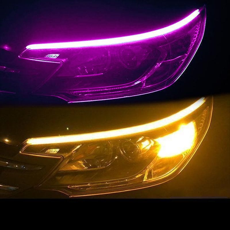 FlowBlink – LED Flow Type Car Signal Light – Pink to yellow light (1 Pair)