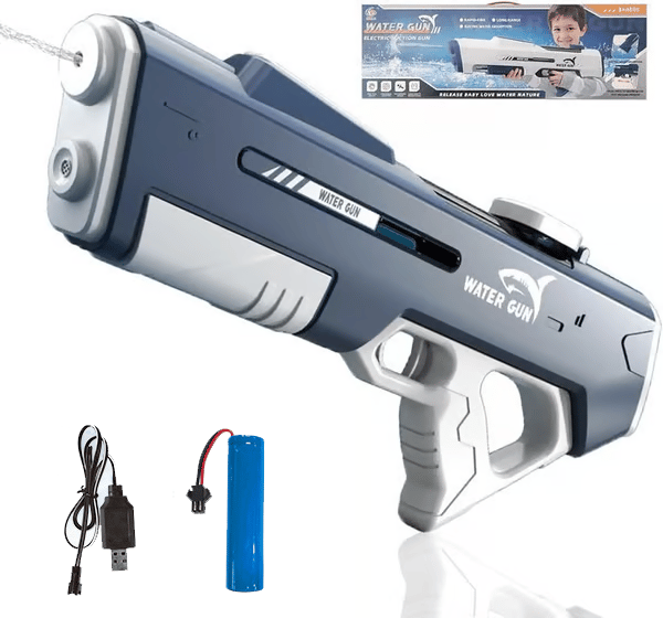 SplashKing Pro – Long Range Water Battle Gun – Blue