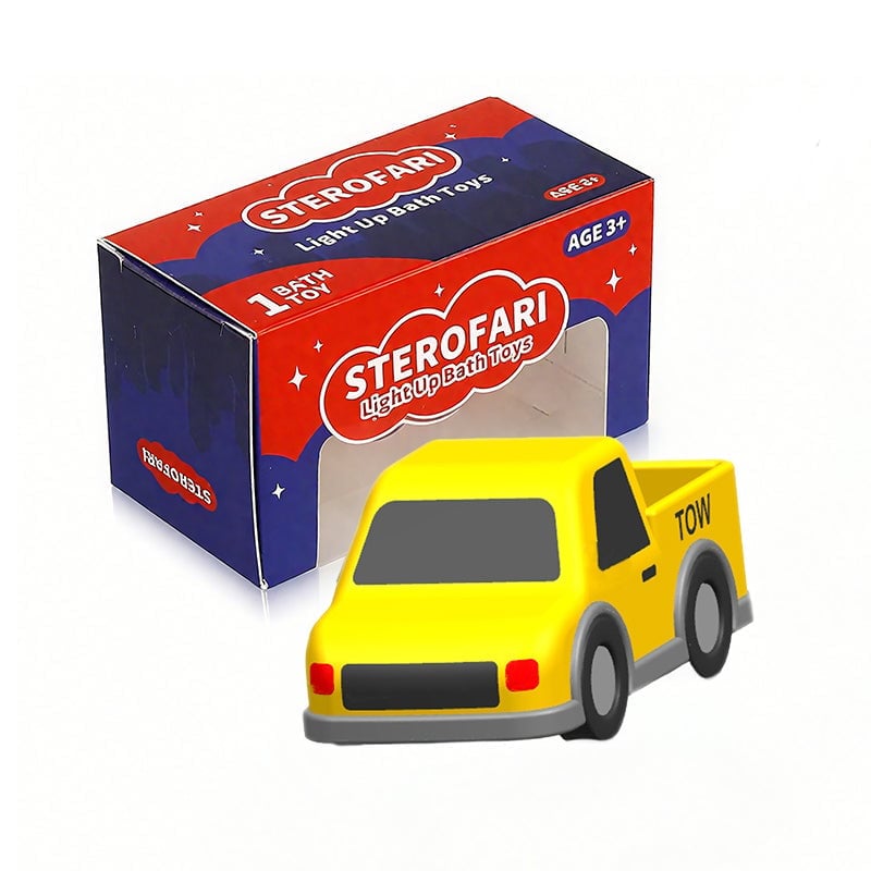 AquaGlow – Light Up Bath Toys for Kids – Road Rescue Vehicle