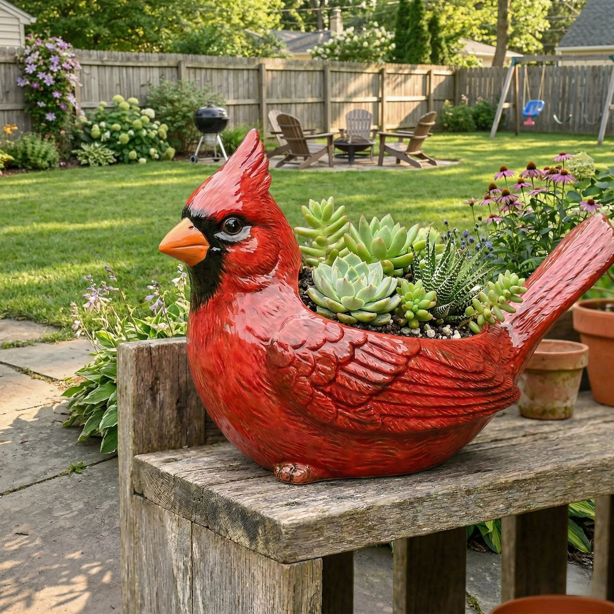 2026 Mother's Day Gifts --Cardinal Bird Succulent Planter – Cardinal