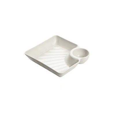 DipMate – Smart Sauce Separated Plate – White