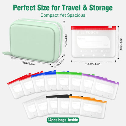 MediPack – Waterproof Pill Organizer Pouch Set – image 6