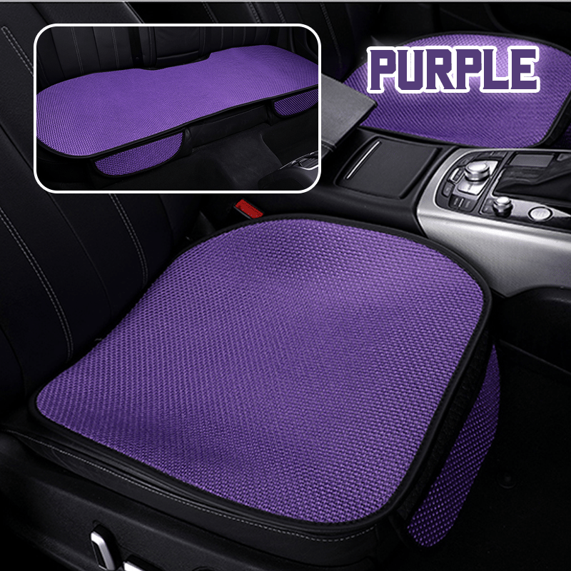 SeatBreeze – Breathable Seat Cover Cool Anti Slip Comfort – Purple / Fullset (2 Front Seats + Full Backseats)