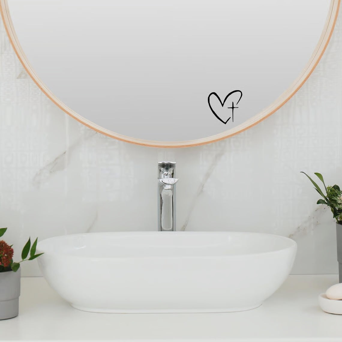 BlessedRide – Faith-Based Rearview Mirror Decal – image 4