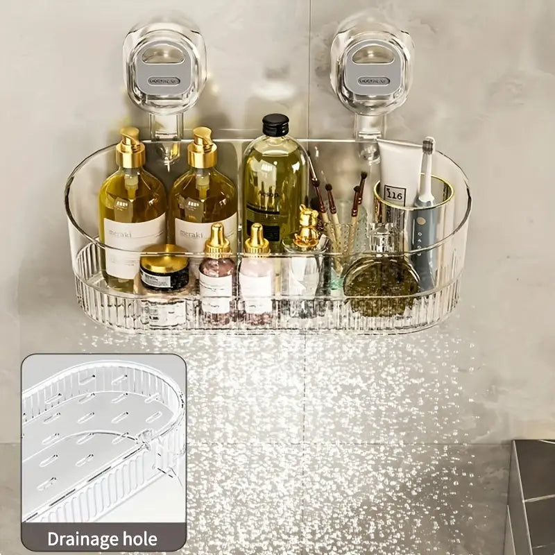 No-Drill Bathroom Suction Storage Box – Large Capacity & Strong Load-Bearing – image 8