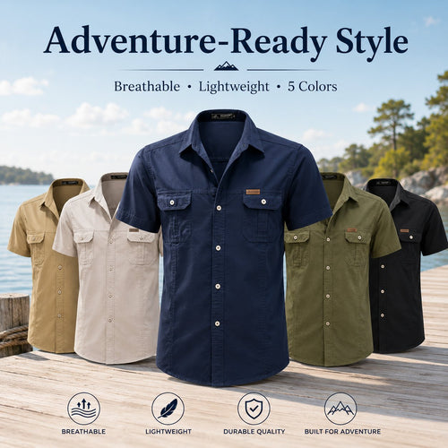 BreezeWear – Breathable Outdoor Shirt – Black / M / Buy 1