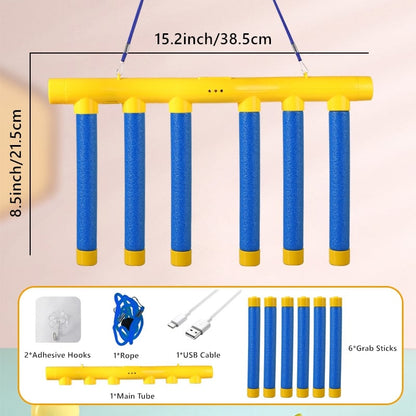 ReactoPlay – Reaction Speed Training Toy – Blue Main Tube & Yellow Sticks / 1 SET