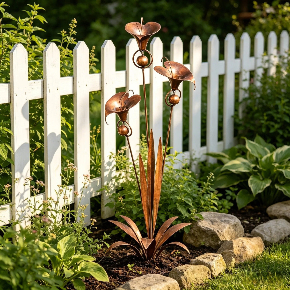 EmberPetal – Handcrafted Copper Lily Accent – image 6