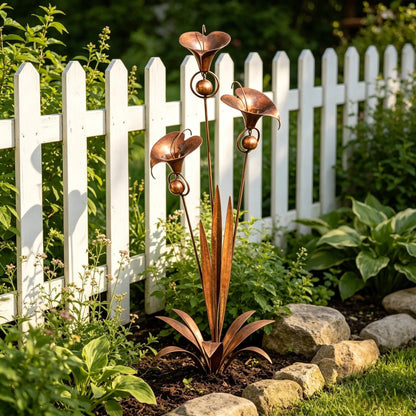 EmberPetal – Handcrafted Copper Lily Accent – image 6