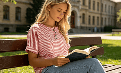 LunaWear – Round Neck Short Sleeve Blouse – image 8
