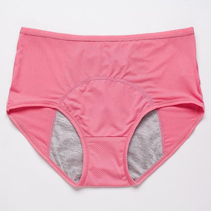 PureWear – Leak Proof High Waist Period Panties – Pink*3 Pcs / L(UK4-8)(88-120lbs)