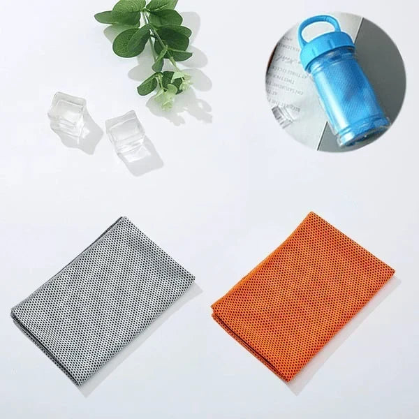 ChillWrap – Rapid Cooling Towel – Grey / Orange