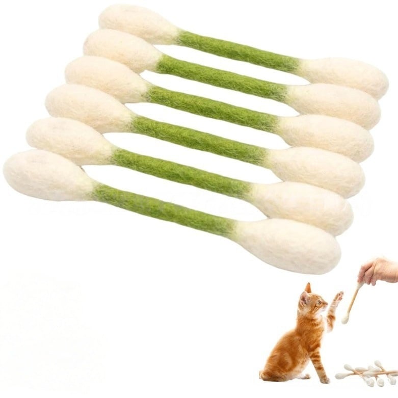 WhiskerFun – Multi Cat Swab Toy Set – Green